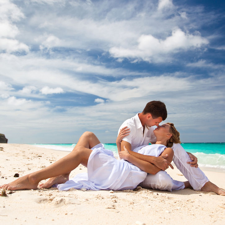 V.I. Renew your wedding vows or enjoy a beach wedding.